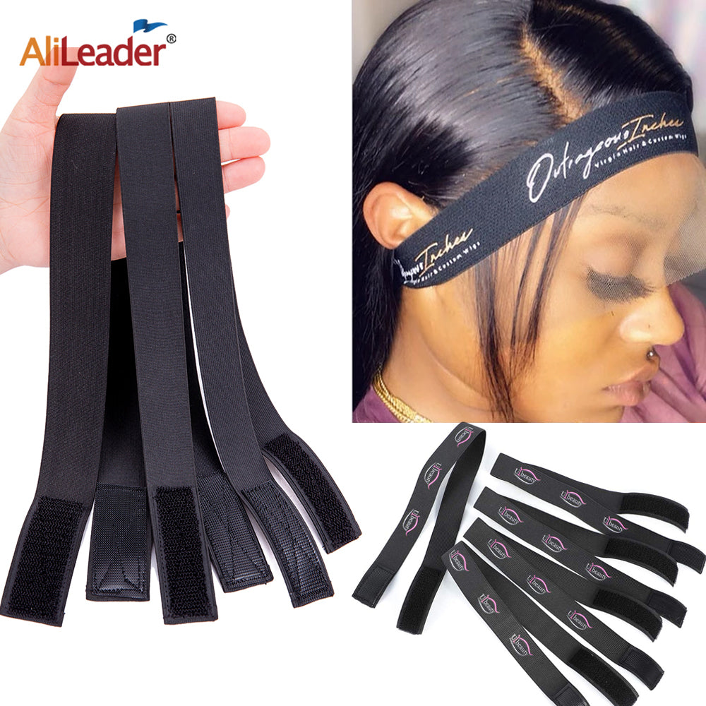 1/ 3 /5 Pc Hair Elastic Band For Wigs With MagicTape Headband Edge Laying  Scarf Edge Wraps For Fixed Lace Wigs Elastic Headband